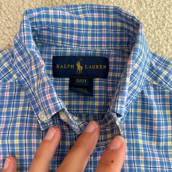 Ralph Lauren boy size 2/2T long sleeve button-down - Picture 3 of 6